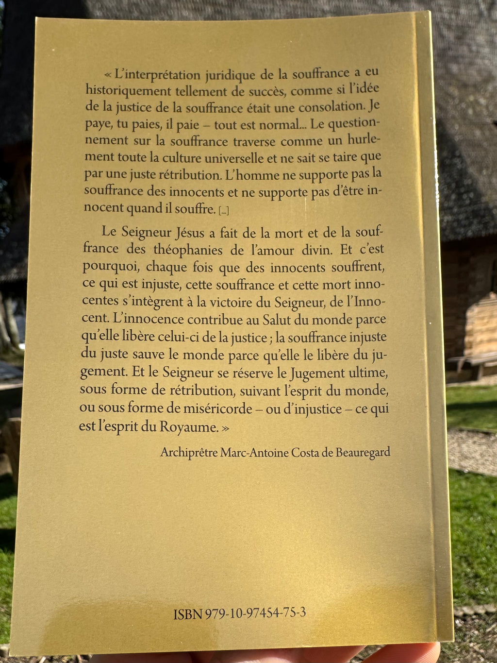 LA SUFRANCE Regard d'un orthodoxe