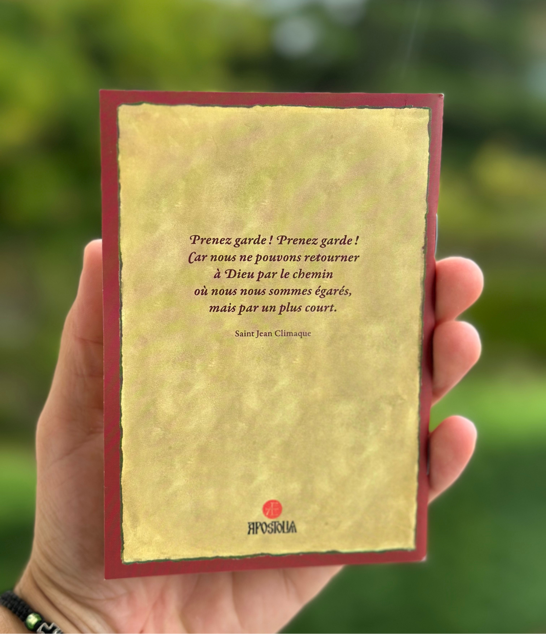 Une photo de la quatrième de couverture du livre " Le miracle du repentir " des éditions Apostolia